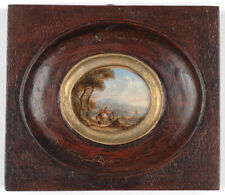 Hendrick Frans van Lint (1684-1763)-Attrib. "Italian landscape", oil on copper for sale  Shipping to South Africa