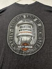 Harley Davidson Shirt Mens Extra Large Gray Rochester NY Motorcycle Biker XL. for sale  Shipping to South Africa