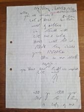 Handwritten letter reg for sale  NEWTON ABBOT