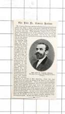 1899 Obituario del Dr. Camara Pestana, bacteriólogo segunda mano  Embacar hacia Argentina