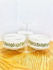 Pyrex Gemco Vintage Spring Blossom Crazy Daisy Lazy Susan Server Set Read Rare for sale  Shipping to South Africa