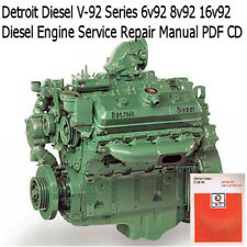 Detroit Diesel Series V-92 Service Manual 6V-92 8V-92 Engine Repair CD !!       , used for sale  Canada