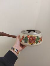 Vintage floral saucepan for sale  STOKE-ON-TRENT
