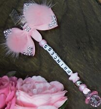 Personalised pram charm in baby pink baby girls pink bow  for sale  MIDDLESBROUGH