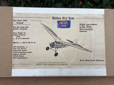 Vintage 84” Wingspan  ‘Scram’ R/C Or Free Flight Aircraft Kit By Golden Era Kits for sale  BIRMINGHAM