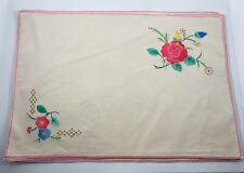 Vintage floral embroidered for sale  Arlington