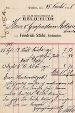 Weiden rechnung 1908 gebraucht kaufen  Leipzig