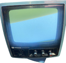 Transistor Hitachi I-48 Televisión CRT Receptor de TV 9" 1976 Raro VERDE Enciende segunda mano  Embacar hacia Argentina