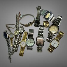 Lote de trabalho relógios de pulso relógios marcas mistas para peças de reposição reparo revenda artesanato comprar usado  Enviando para Brazil