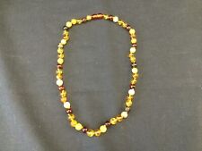 Amber bead necklace for sale  THETFORD
