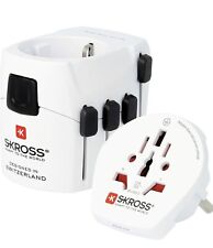 Skross World Travel Adaptor Combo for Europe and USA 1.500204 White  for sale  Shipping to South Africa