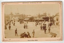 Bajo la Torre Eiffel Exposición de París Francia Feria Mundial 1889 Albúmina Gabinete Foto segunda mano  Embacar hacia Argentina