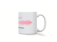 Personalised soundwave mug for sale  Shipping to Ireland