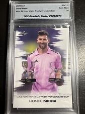 2023 Leaf Lionel Messi First Inter Miami Leagues Cup TCC Graded Gem Mint 10 for sale  Shipping to South Africa