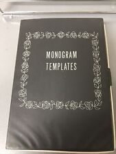 Vintage Sears Kenmore Sewing Machine Accessories, MONOGRAM TEMPLATES, used for sale  Mount Holly