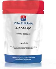 Alpha 99% GPC 600mg capsules VITAPHARMA for sale  Shipping to South Africa