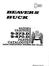 373 470 piezas de servicio de tractor manual se adapta a Mitsubishi Beaver III Buck S-373.D S-4 segunda mano  Embacar hacia Argentina