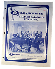 Master billiard catalogue for sale  Sparta