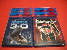 Blu-rays 3-D ~ VIERNES 13 + MONSTRUOS MARINOS ~ con gafas ~ ¡Gran salida 3D! segunda mano  Embacar hacia Argentina