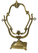 20th Century Italian Carved Bronze Cheval Vanity Dressing Table Top Mirror for sale  Shipping to South Africa