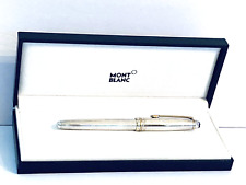 Pluma/caja MONT BLANC Luxe Meisterstuck Plata Esterlina 2 Tonos Solitario Rollerball segunda mano  Embacar hacia Argentina