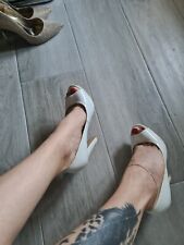 scarpe tacco bianche usato  Milano