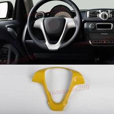 Para Smart Fortwo 2008-2015 Abs Volante moldagem Capa Acabamento Amarelo Brilhante comprar usado  Enviando para Brazil