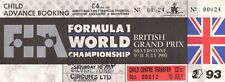 Formula ticket 1993 for sale  SHEFFIELD