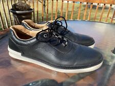 Zapatos para hombre Johnston Murphy McGuffey GL4 híbridos garganta en U negros grano completo talla 11,5, usado segunda mano  Embacar hacia Argentina