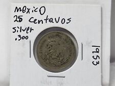1953 Mo 25 Centavos Mexican .300 Silver Coin Mexico for sale  Ann Arbor