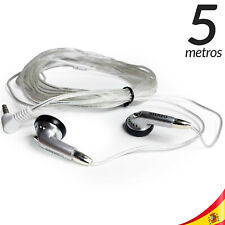 Usado, AURICULARES 5 METROS CASCOS TV MOVIL PC JACK 3.5 MM HEADPHONES IPOD MP3 MP4 PDA segunda mano  Embacar hacia Argentina