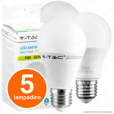 5 LAMPADINE LED V-Tac Bulbo E27 da 9W a 20W Lampade Luce Calda Naturale Fredda usato  Castelfidardo