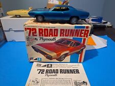 MPC 1972 PLYMOUTH ROAD RUNNER VINTAGE BUILT MODEL CAR WITH BOX for sale  Shipping to South Africa