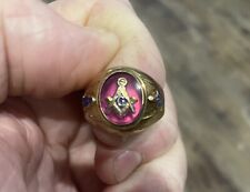 mens 10k gold masonic rings for sale  Jayess