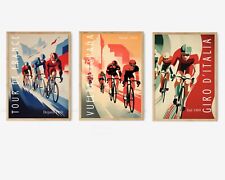 Juego de carteles de ciclismo regalos de ciclismo póster de bicicleta vintage ciclismo segunda mano  Embacar hacia Argentina