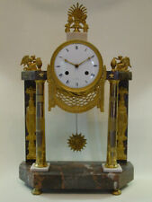 Grande pendule portique bronze doré époque Empire clock XIXéme. tweedehands  verschepen naar Netherlands