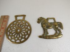 Used, Brass Horse Medallion Vintage English SET OF 2 HORSE ,MEDALLION SET SHIPPING for sale  Shipping to South Africa