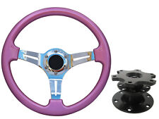 Pink chrome steering for sale  PETERBOROUGH