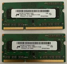 8GB 2x4GB MICRON MT8KTF51264HZ-1G6E1 PC3L-12800S DDR3L-1600 RAM 1.35v memory for sale  Shipping to South Africa
