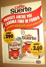 Pubblicita caffe suerte usato  San Giovanni La Punta