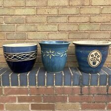 blue garden pots for sale  WOLVERHAMPTON