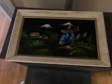 Vintage velvet painting for sale  Worcester