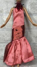 Usado, Vestido Barbie Vintage Flores De Mayo Melocotón con cuentas, vestido formal con aletas, alterado segunda mano  Embacar hacia Argentina