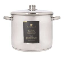 MasterClass Induction-Ready Mirror-polished Stainless Steel 11 Litre Stockpot for sale  Shipping to South Africa