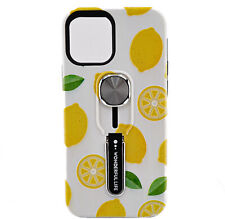 Usado, Funda para teléfono celular iPhone 12 y 12 Pro texturizada diseño fruta limón agarre para dedos NUEVA segunda mano  Embacar hacia Argentina