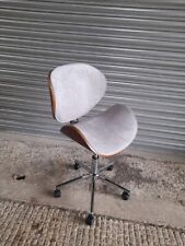 Mid Century Retro Style Bent Office Desk Chair Adjustable Swivel Chrome Base for sale  Shipping to South Africa