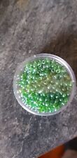 Rocailles grüne perlen gebraucht kaufen  Hösbach