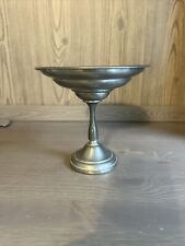International Pewter Pedestal Candy Dish 6 Inch Vintage for sale  Shipping to South Africa