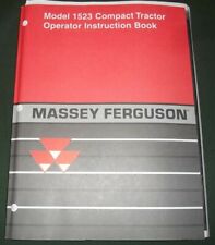 MASSEY FERGUSON 1523 COMPACT TRACTOR OPERATION & MAINTENANCE MANUAL BOOK for sale  Shipping to Canada