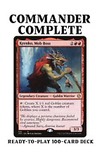 Krenko, Mob Boss GOBLIN TRIBAL TOKENS MTG Custom Commander Deck for sale  Shipping to South Africa